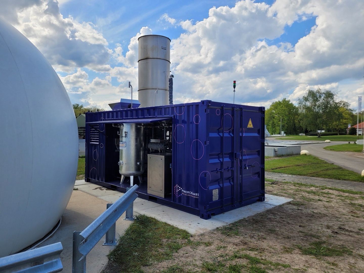 Meet- en regelinstallatie van Powercrumbs bij een gasopslag
