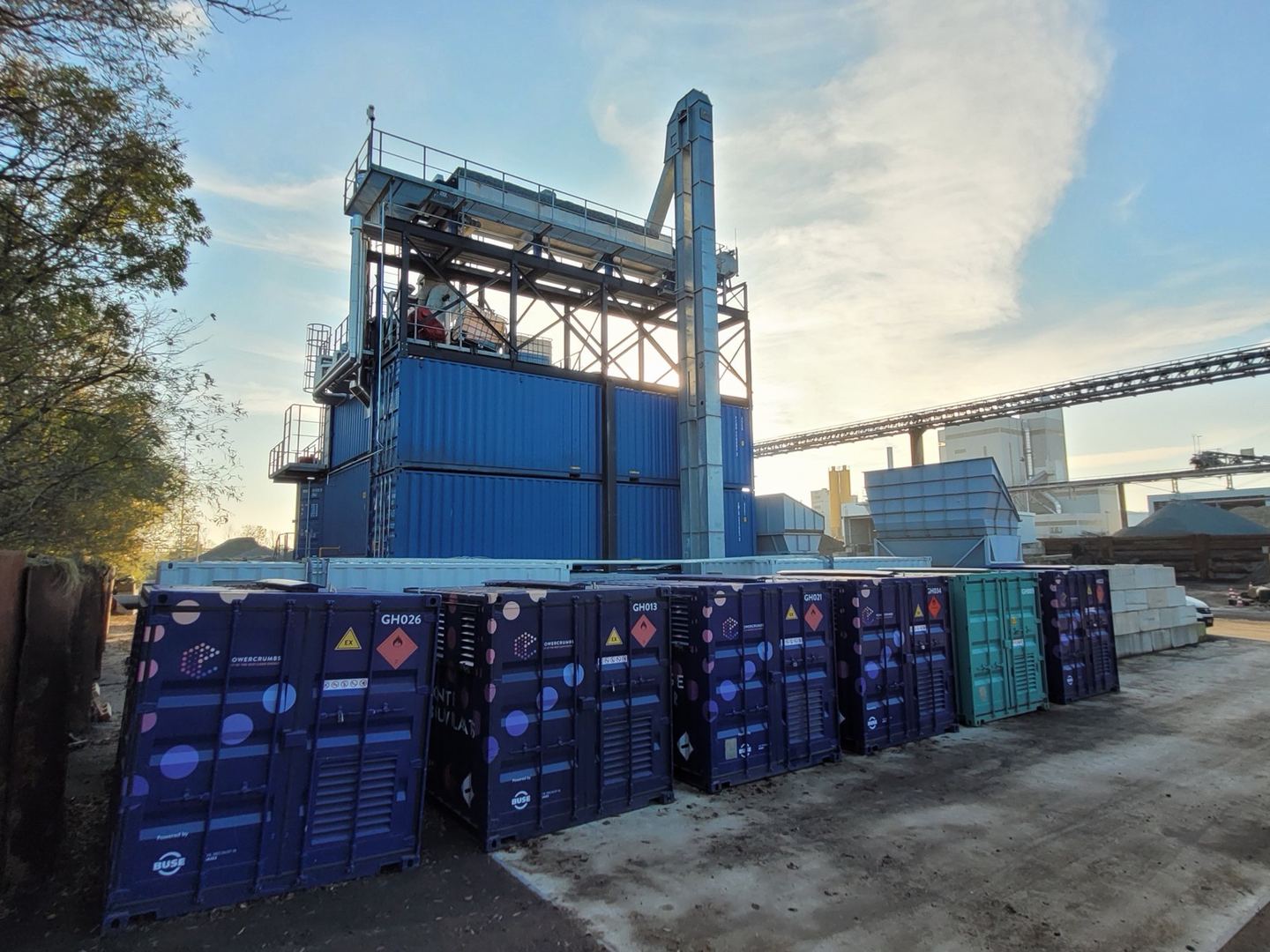 Powercrumbs-units bij een industriële installatie